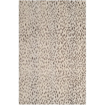 Safavieh 5 ft. x 7 ft. 6 in. Tibetan Hand Knotted Rectangle Area Rug, Silver TB250C-5